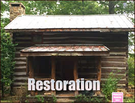 Historic Log Cabin Restoration  Pike County, Georgia